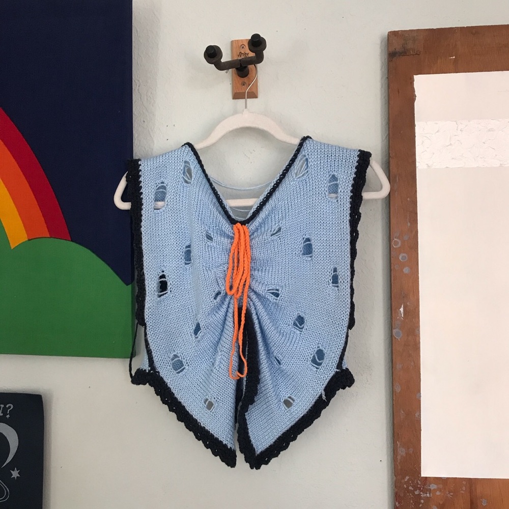 Hand knit fairy top